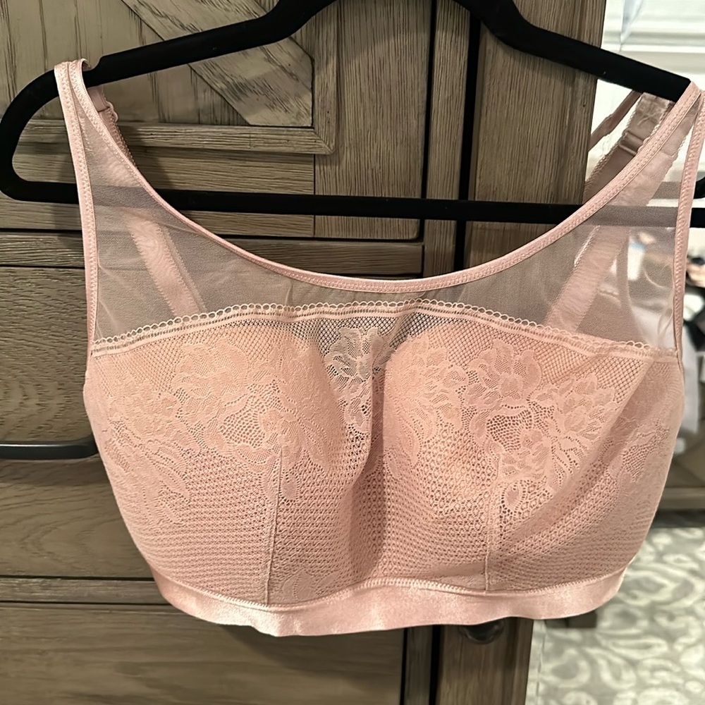 NWT Soma Curves scoop neck bralette size xxl nude/pink color